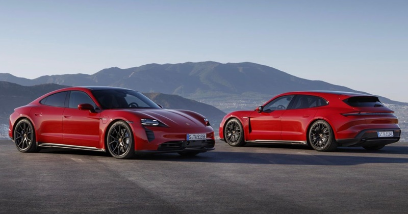 Porsche Taycan GTS รถยนต์สปอร์ตพลังงานไฟฟ้า 100% รหัสตัวแรงพละกำลัง 598 แรงม้า 