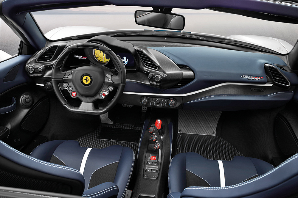 Ferrari 488 Pista Spider รถยนต์ Super Car เปิดประทุนรุ่นที่ดีที่สุดของ Series กับพลังกำลัง 720 แรงม้า ในขุมพลัง V8 ทวินเทอร์โบ9